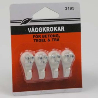 Tavelkrokar 4-pack