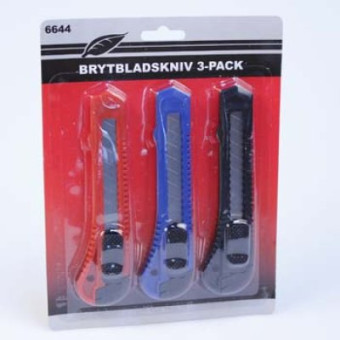 Brytbladskniv 3-Pack